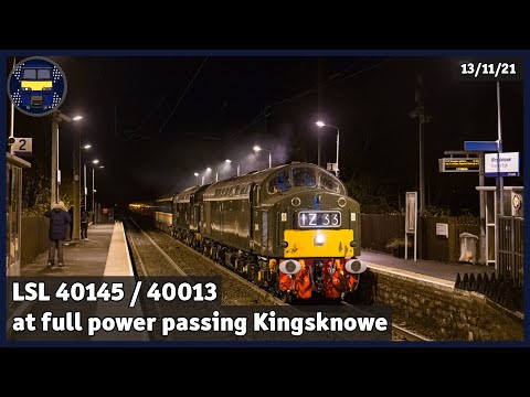 LSL 40145 / 40013 at full power passing Kingsknowe | 13/11/21