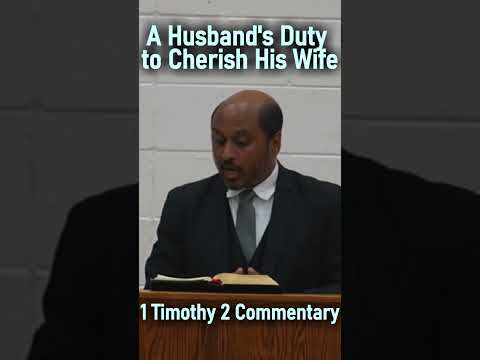 A Husband's Duty to Cherish His Wife (1 Tim 2 Commentary) - Pastor Rom Prakashpalan #shorts #bible