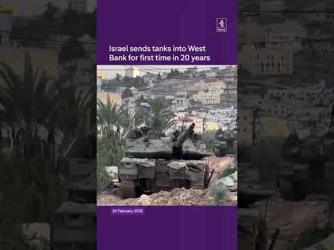 Israel sends tanks into West Bank for first time in 20 years