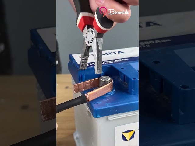Battery cable connection trick #battery #connection #hacks