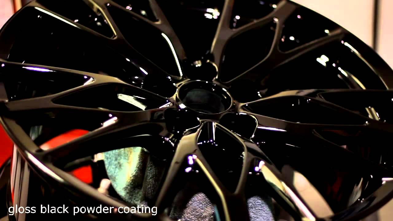 Gloss Black Powder Coated Wheels Demo YouTube