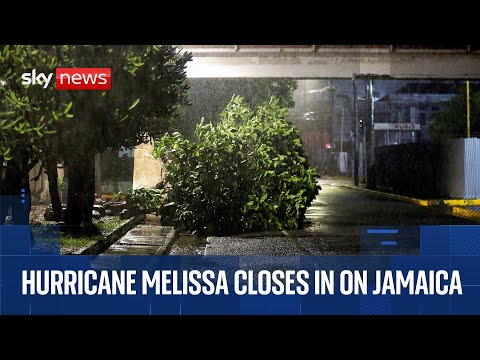 Hurricane Melissa live: 2025's most powerful hurricane nearing Jamaica