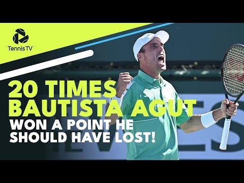 20 Times Bautista Agut Won A Tennis Point He Should Have Lost!