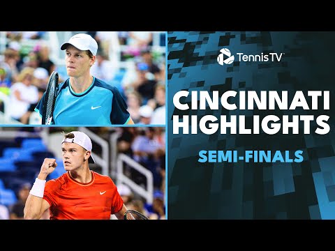 Sinner Faces Zverev; Tiafoe & Rune Clash | Cincinnati 2024 Semi-Final Highlights