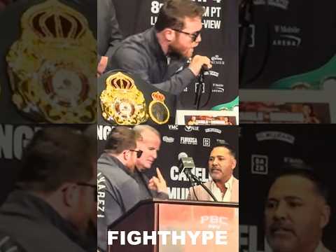 The moment canelo snaps & goes after de la hoya for telling him “i made you”