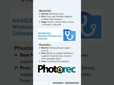 Free and secure video recovery tools for lost or deleted videos! #videorecovery