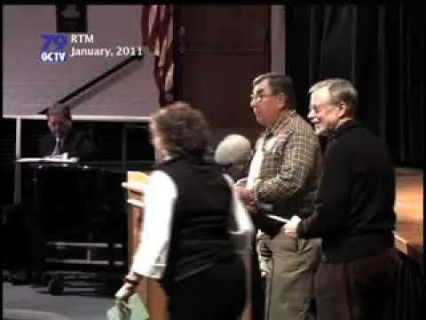 Representative Town Meeting, January, 2011