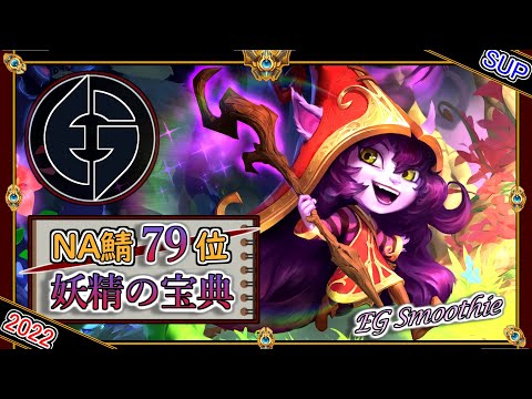 【NA鯖チャレ79位】妖精の宝典！EG Smoothieの「ルルSUP」【チャレ上位帯のソロQ解説】LoL Lulu