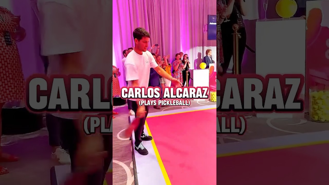 Carlos Alcaraz plays PICKLEBALL 👀