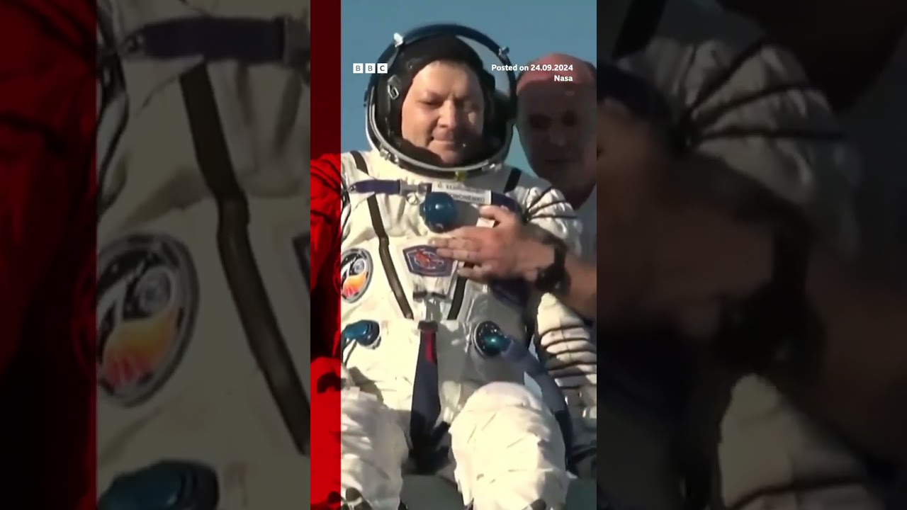Space crew returns to Earth after longest stay on International Space Station. #Nasa #ISS #BBCNews