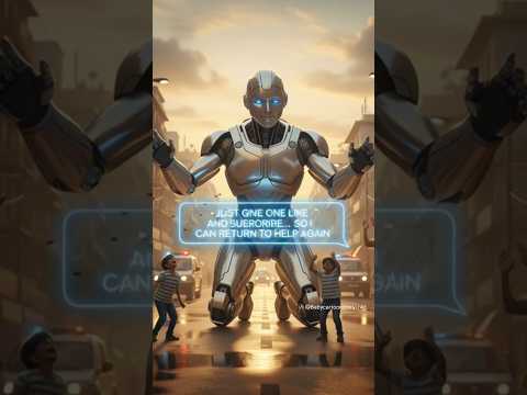 ☠️Robot Becomes a Hero | #ai#cartoon #cartoon #3danimation #motivation #hindi #facts #anime #shorts🦸