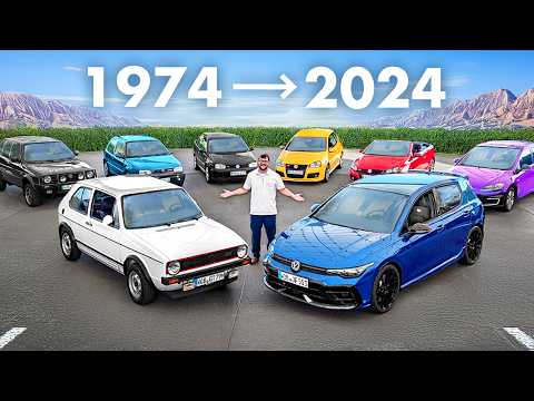 Exploring 50 Years of Volkswagen Golf Evolution: From Mark 1 to Mark 5