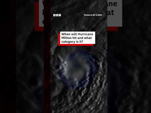 When will Hurricane Milton hit and what category is it? #HurricaneMilton #Florida #BBCNews