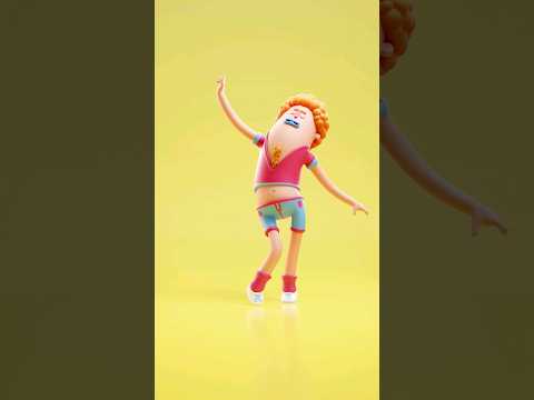 Hi I'm Bjorn, And I Just Love To Dance! #dance #animation #shorts