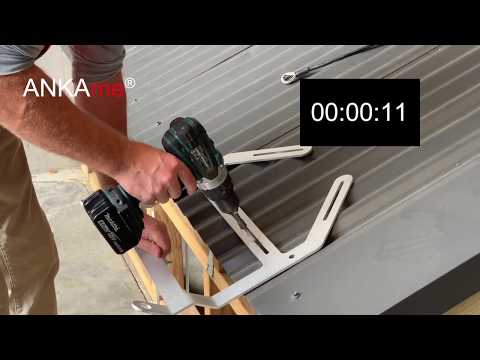 How to Install ANKAme Ladder Access Bracket : Temporary installation How to Install ANKAme Ladder Access Bracket : Temporary installation