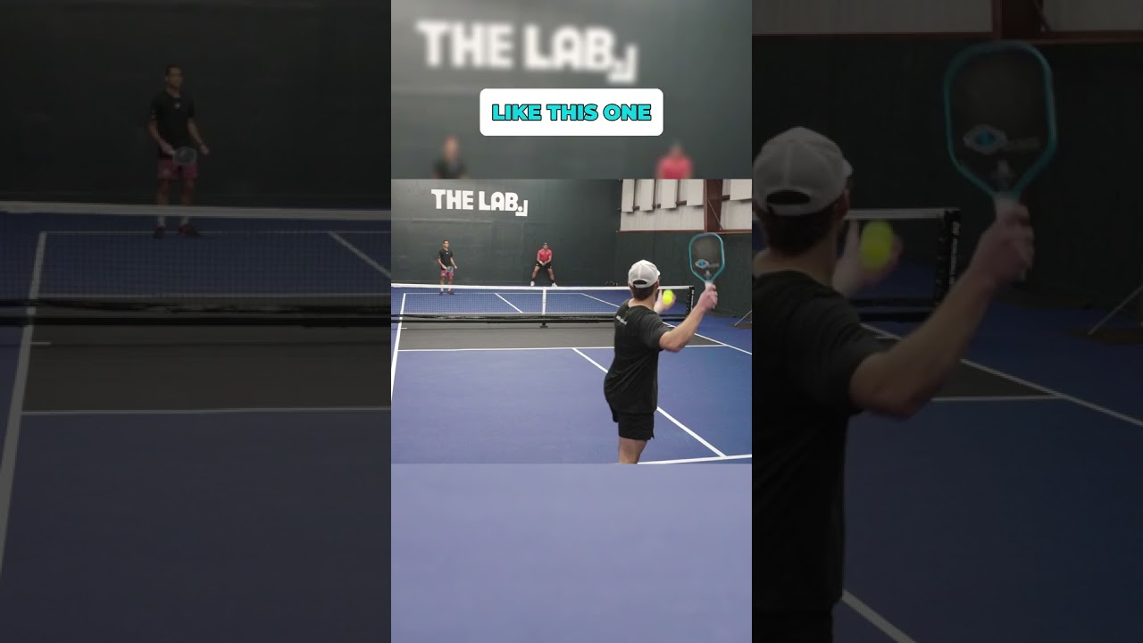 What if overhead serves were legal in pickleball 👀⁠ #pickleball #athlete #sports #explore #shorts