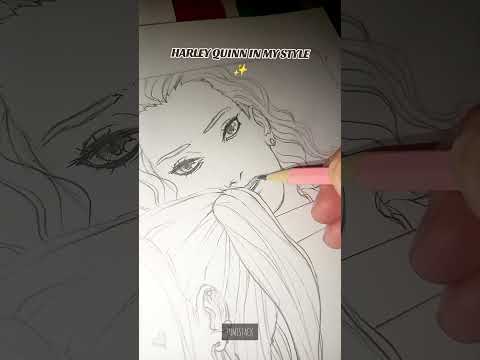Harley Quinn in my style || #art #shortvideo #shorts #short #youtubeshorts