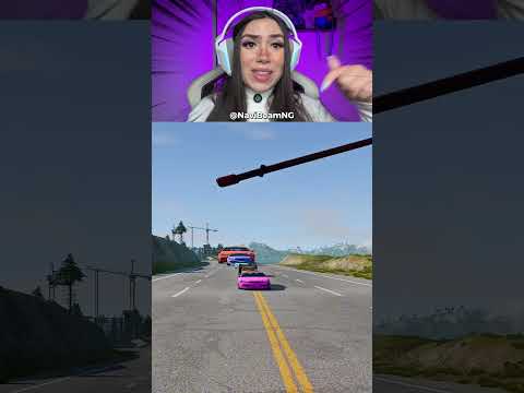 Carros coloridos enfrentaram um martelo GIGANTE 😨 IB @NaviBeamNG