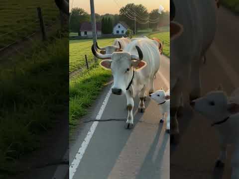 BIG COW/BULL 🐂🐄😲 #shorts #trending #ox #cow #bull #ai #youtubeshorts #foryou #shortsfeed #ai #funny