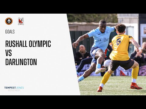 Goals: Rushall Olympic v Darlington