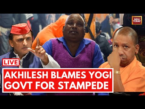 Akhilesh Yadav Lok Sabha Speech Live: Akhilesh Blames Yogi Govt for Stampede | India Today Live