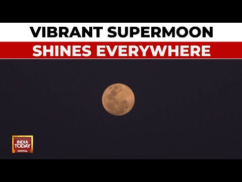 Supermoon 2024: Vibrant Supermoon Shines From Chile To Indonesia | International News | India Today