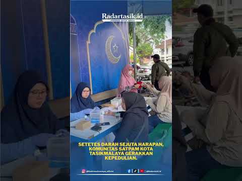 Komunitas Satpam Kota Tasikmalaya Gelar Donor Darah