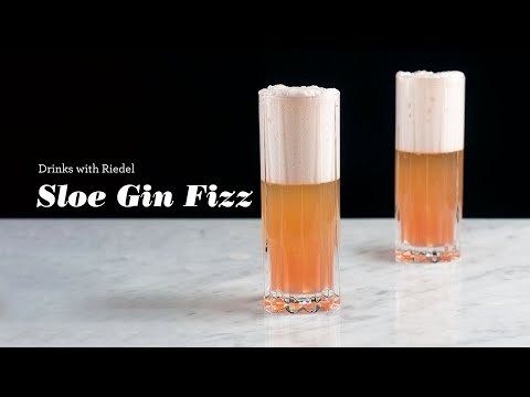 Drinks with Riedel - Sloe Gin Fizz
