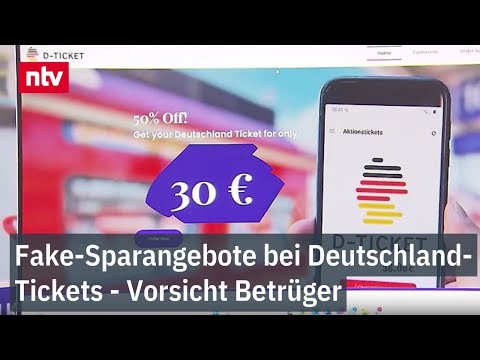 Fake-Sparangebote bei Deutschland-Tickets - Vorsicht Betrüger - Vermeintliche Schnäppchen