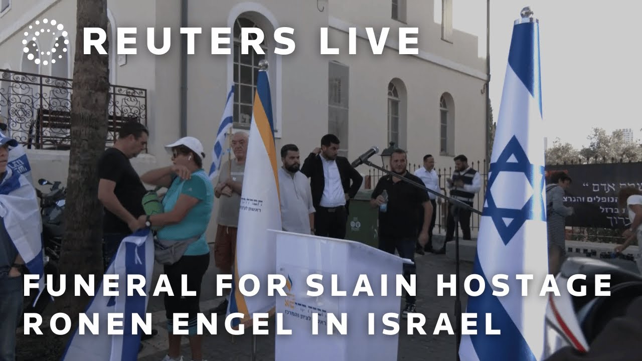 LIVE: Funeral for slain hostage Ronen Engel in Israel | REUTERS