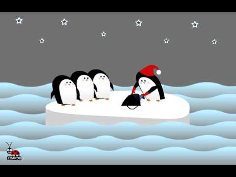 Funny Merry Christmas Animation Penguin Santa !!!! С Рождеством !!!! Смешная открытка !