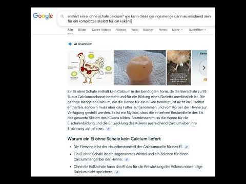 Woher kommt das #calcium für ein #chicken in einem #eier ?