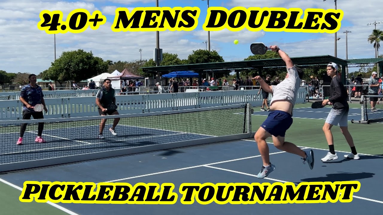 4.0+ Mens Doubles Pickleball Tournament | Matt & Chris | Central Park Plantation Florida