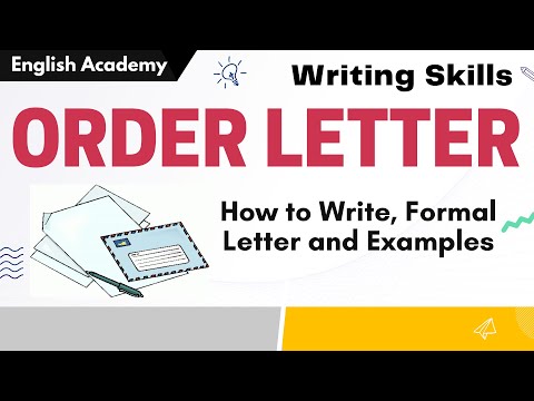 Upload mp3 to YouTube and audio cutter for How to write Order Letter - Order Letter Examples - Formal Letter writing Skills download from Youtube