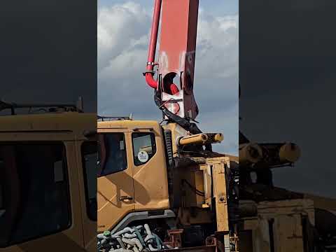 Concrete pouring work in progress