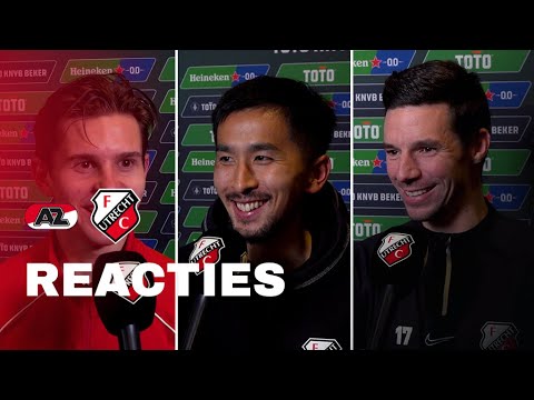 AZ - FC Utrecht | Reacties van Viergever, Jensen & Maeda