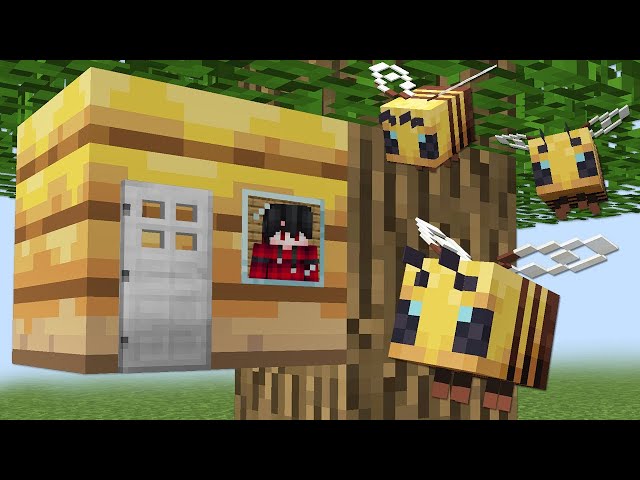 ถ้าเกิด!! ผมตัวจิ๋วเข้าไปในบ้านผึ้ง $1,000,000 เหรียญ จะรอดไหม  - (Minecraft คนรวยคนจน)