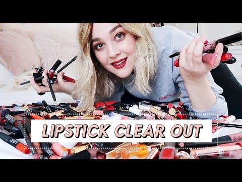 HUGE LIPSTICK CLEAR OUT & DECLUTTERING | ORGANISE WITH ME PART THREE | I Covet Thee Vlog