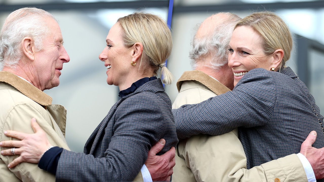 King Charles and Niece Zara Tindall Have Sweet Reunion at Windsor Horse Show