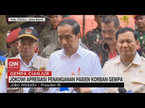 Jokowi Apresiasi Penanganan Pasien Korban Gempa