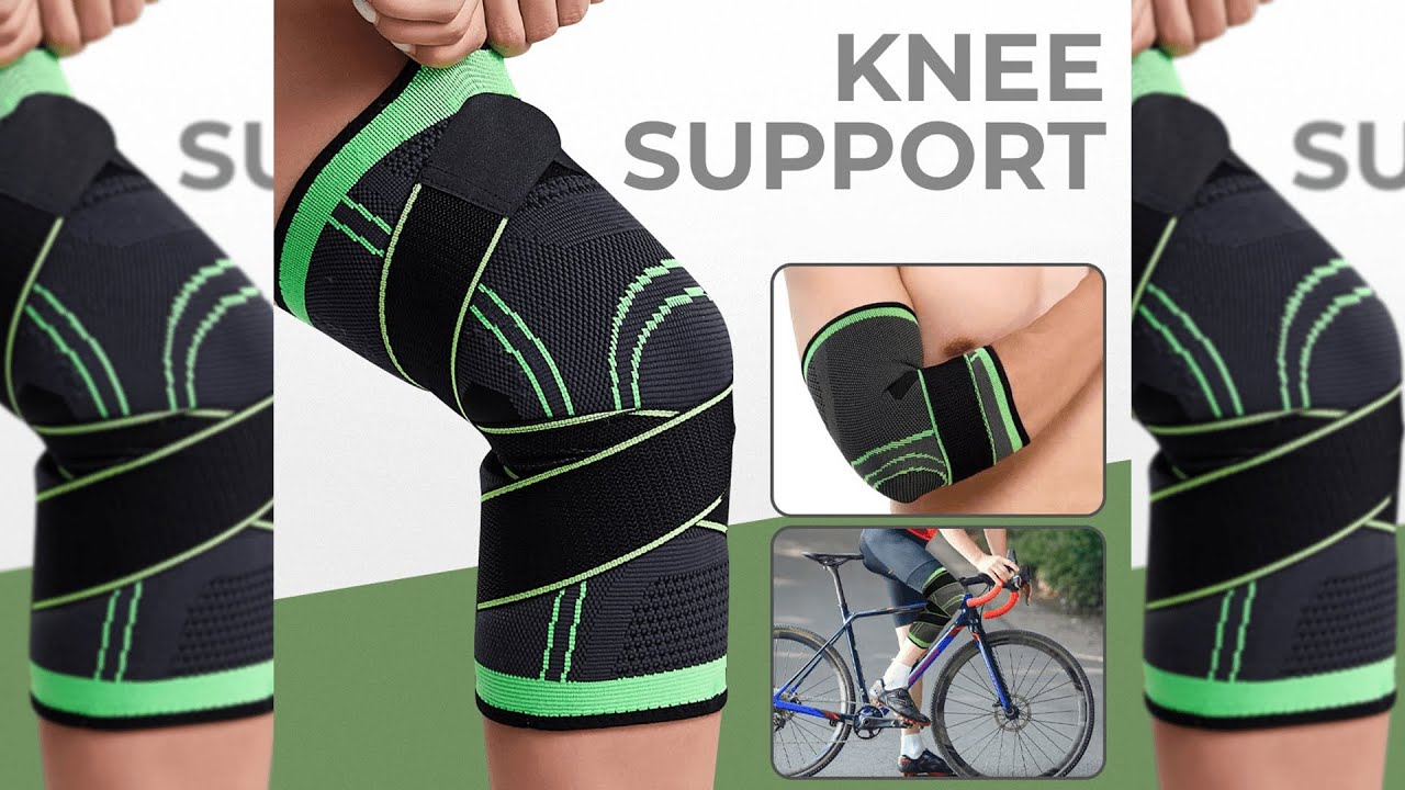 Pratinjau video produk TaffSPORT Pelindung Lutut Knee Support Compression Sport Fitness L - SS7