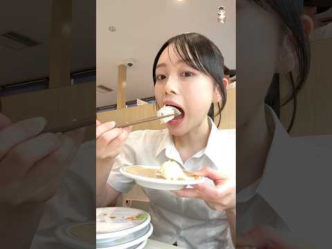 はま寿司爆食JK🍣😋 #はま寿司  #大食い #回転寿司