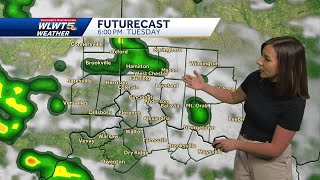 Scattered Tuesday downpours across Cincinnati
