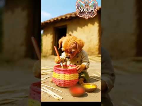 The poor puppy didn't have dollar to buy saree so, his rich friends making fun of him#animahal