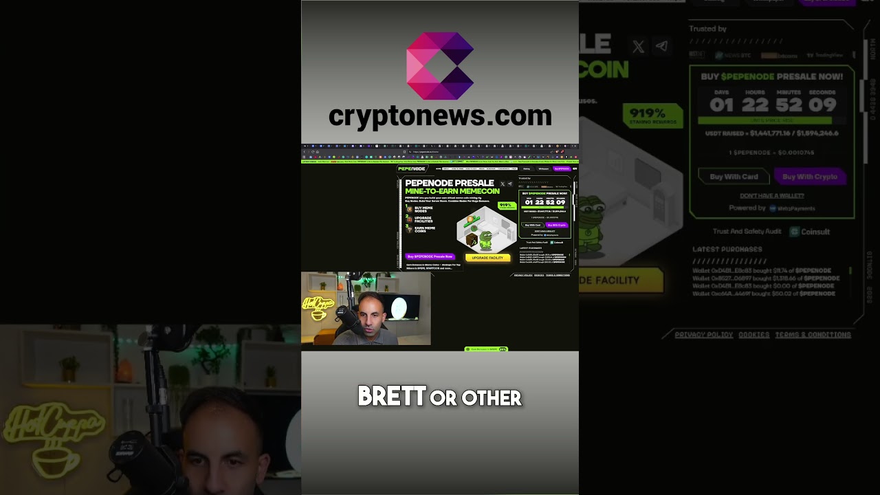 PepeNode: Passive Income with PEPE & Memecoin Nodes! shorts