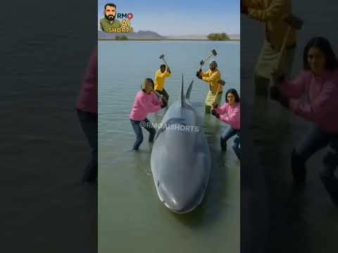 rescue frog from giant fish 🐸🐠 #animals #funny #shorts