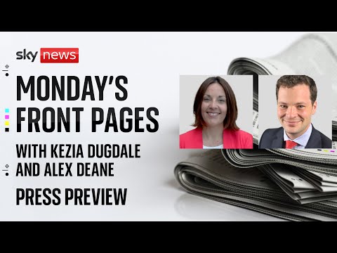 Press Preview: Monday’s front pages