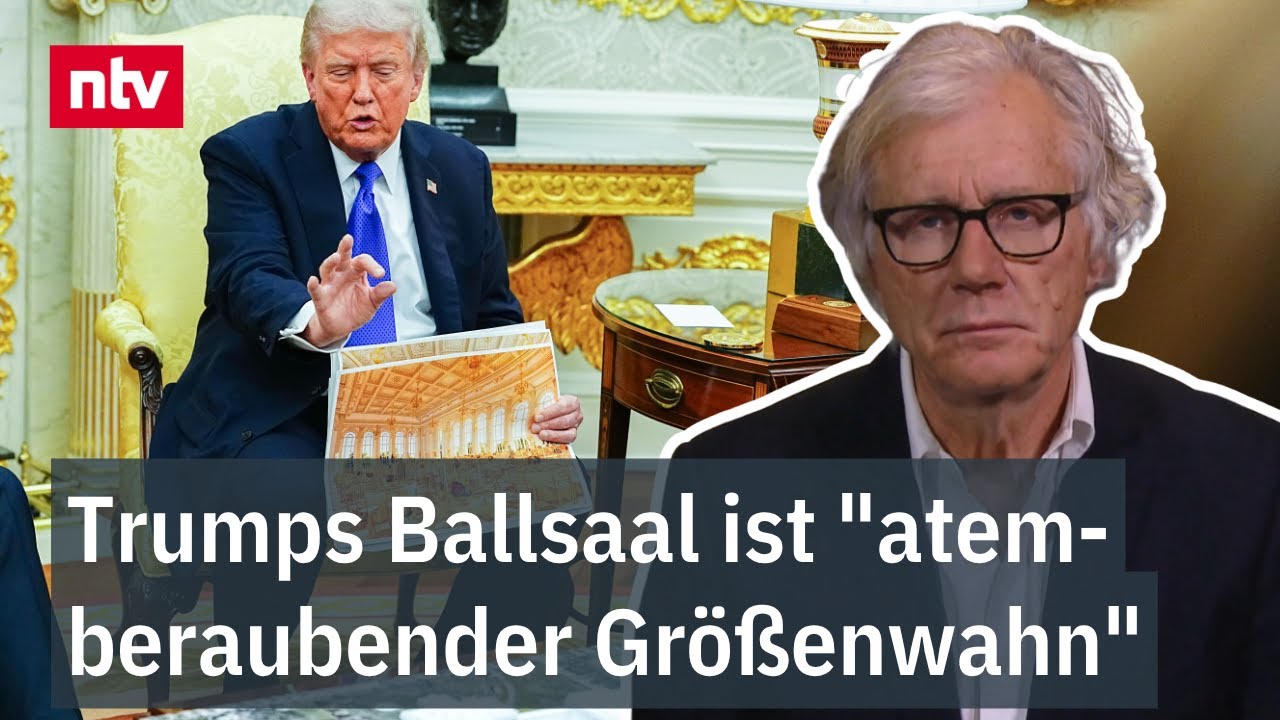 Trumps Ballsaal ist "atemberaubender Größenwahn": Kleim zu Umbau des Weißen Hauses