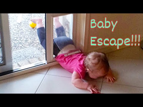 Smart Baby Escape Like Agent 007 - Funny Babies Video fails Shorts Laugh and Lose