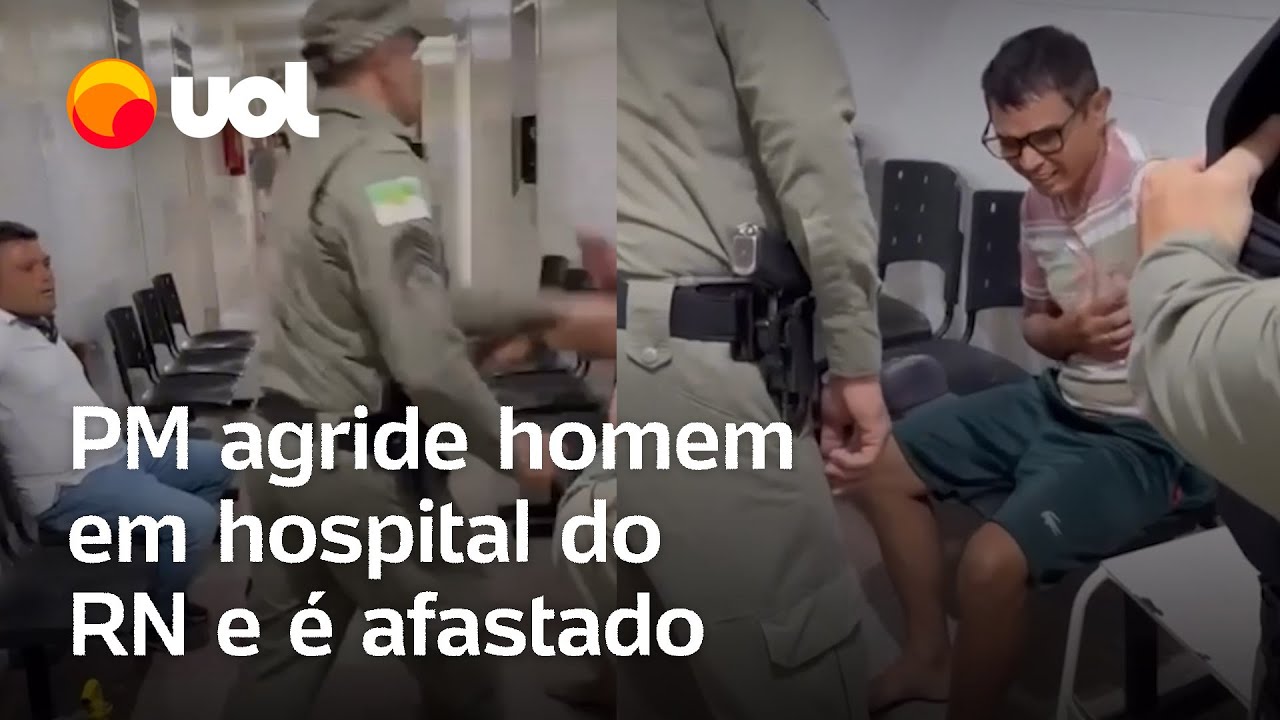 PM agride homem em hospital do RN e mãe apela Não faça isso
